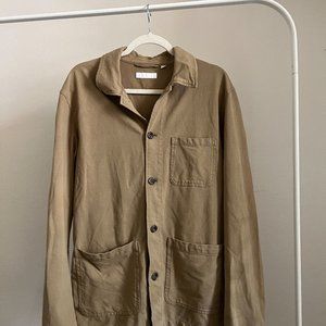 Uniqlo Tan Utility Shirt Jacket